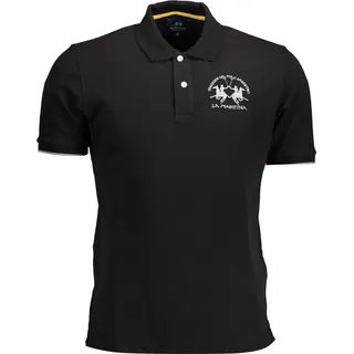 LA MARTINA Eleganz Polo Schwarz Regular Fit : Größe - S Größe: S - Schwarz