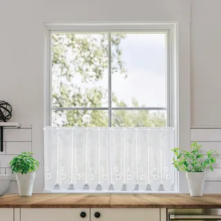 Gerster Scheibengardine »Branda« Durchzuglöcher 1 Stk. tlg. SB-Bistro "Branda", weiß