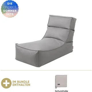 Blomus Outdoor-Lounger -STAY- inkl. GRATIS Schutzhülle Stone - Schwarz