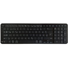 Contour Balance Keyboard | Tastatur kabellos mit USB Dongle| QWERTZ Layout | Super flache Funktastatur | Nummernblock + Mediatasten | Für Zuhause und Arbeit | Für Windows und Mac