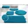 Badematte Lana Blau Ø 100 cm