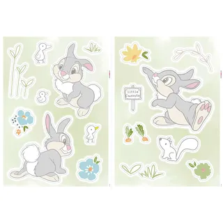 KOMAR Wandtattoo "Thumper Growing Carrots - Größe 50 x 70 cm, selbstklebend, Wandsticker, Kinderzimmer