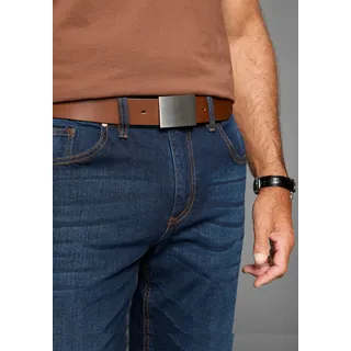 MAN'S WORLD Herrengürtel Leder 125 cm braun