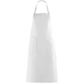 schuerze-vorbinder.de Latzschürze, mit Tasche, - weiß - 100 cm