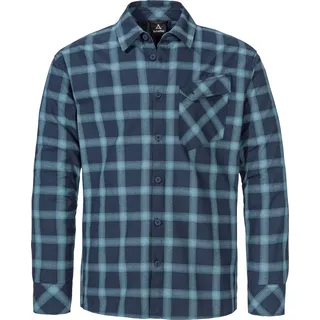 Schöffel Langarmhemd kariert Blau 50