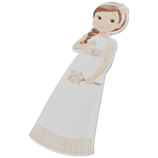 Mopec W9690 Figur 2D Aufkleber für Mädchen, romantische Kommunion, 11 cm, 6 Stück, Holz, mehrfarbig, Einheitsgröße