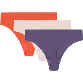 Under Armour Pure Stretch Tanga-Slips 3 St. Lila XS