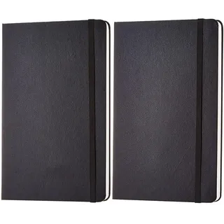 Amazon Basics Notizbuch, klassisches Design, groß, Blanko & Notizbuch, klassisches Design, groß, liniert