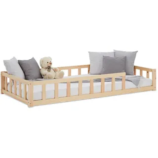 Homestyle4u Kinderbett Homestyle4u 90 x 200 cm Kiefer massiv natur