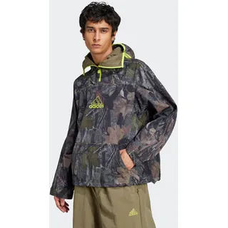 Sommerjacke ADIDAS ORIGINALS "CAMO", Herren, Gr. S, grün (olive strata), Obermaterial: 100% Polyamid, Jacken Sommerjacke