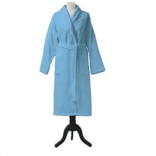 Essix Home Collection Bademantel mit Kapuze, Baumwolle, Gr. XS, Türkis