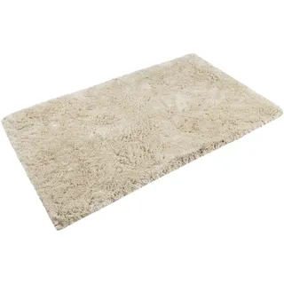 Homie Living Badematte »Porto Azzurro« Höhe 30 mm rutschhemmend beschichtet fußbodenheizungsgeeignet   schnell trocknend Badteppich, uni, rechteckig & rund, waschbar, Badezimmerteppich, beige