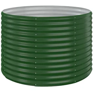 vidaXL Hochbeet Verzinkter Stahl 100x100x68 cm Grün - Grün