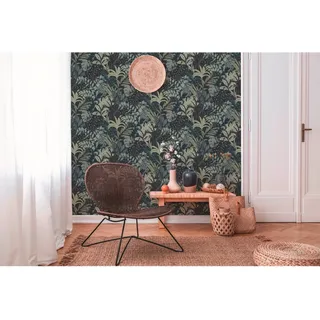 Metropolitan Stories II Vliestapete Pflanzen Savanne schwarz FSC®