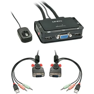 Lindy Vga/usb 2.0/koaxial KVM Switch
