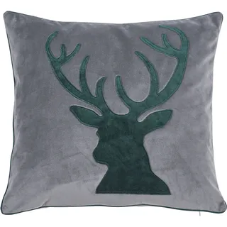 Done. Oh Deer Dekokissen 45 x 45 cm Grau