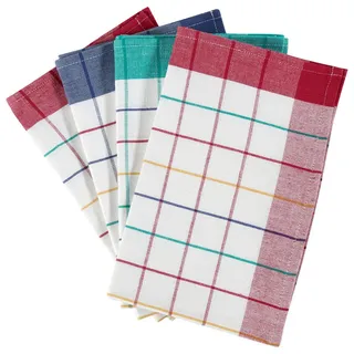 Boxxx Geschirrtuch-Set , Textil , 4-teilig , Streifen , 45x65 cm , Heimtextilien, Geschirrtücher & Schürzen, Geschirrtücher