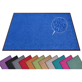 HANSE Home Fußmatte »Wash & Clean« rechteckig 7 mm Höhe Schmutzfangmatte, Türmatte, In- und Outdoor, Teppich, Läufer, waschbar, blau