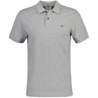 GANT Slim Shield Pique Polohemd grau XL