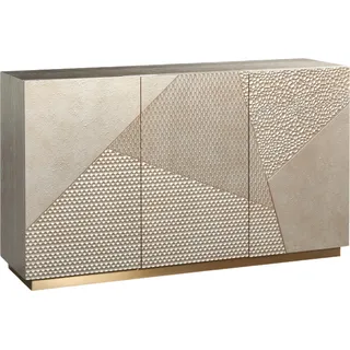 FURNLUX Sideboard Stilig Gold 150cm / Hauptfarbe: Gelb / Abmessungen: 150 x 86 x 40 cm - Gelb