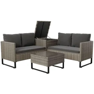 Juskys Santorini Loungeset grau