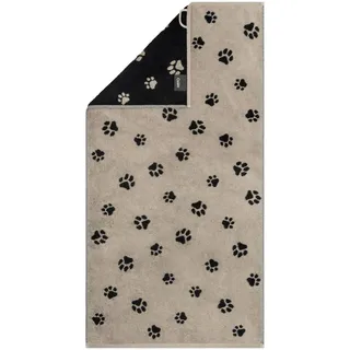 CAWÖ Cawoe Duschtuch 80 x 150 cm schwarz-beige