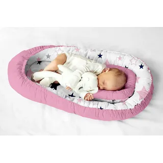 Multifunktionale Kuschelnest Babynest Kokon für Babys und Säuglinge, Nestchen, Reisebett, 100% Baumwolle, antiallergisch