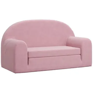vidaXL Schlafsofa 2-Sitzer rosa weich