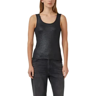 s.Oliver Damen Geripptes Tanktop mit Metallic-Effekt Tanktop gerippt mit Metallic Effekt