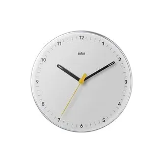 Braun 67683 Quarz Wanduhr 230 mm Aktivweiß (matt) Leisegang-Uhrwerk