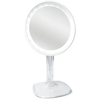 Halo wiederaufladbarer LED-Makeup-Spiegel mit 10-facher Vergrößerung - Weiß 1 St