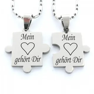 Lieblingsmensch Partner Anhänger Puzzleteile - Mein Herz gehört Dir