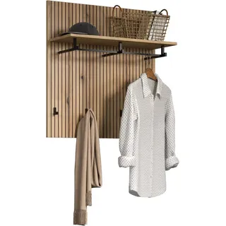 Home Affaire Garderobenpaneel Amrum 80 x 84 x 28 cm Braun