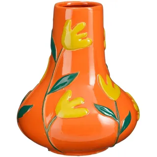 Mica Decorations Vase AVA - 25x25x30 cm - Keramik - Orange