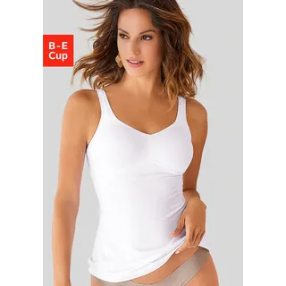 BH-Hemd LASCANA, Damen, Gr. 75, Cup D, weiß, Microtouch, Obermaterial: 80% Polyamid (TACTEL), 17% Elasthan (LYCRA), 3% Baumwolle, Basic, BHs BH-Hemd, ohne Bügel mit Rückenverschluss