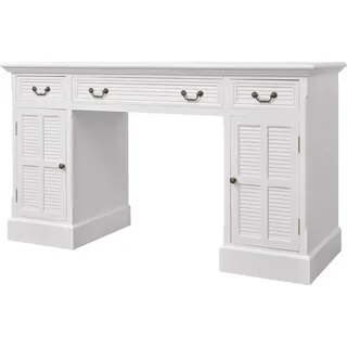 vidaXL Schreibtisch Sekretär Weiß 140 x 48 x 80 cm - Weiß