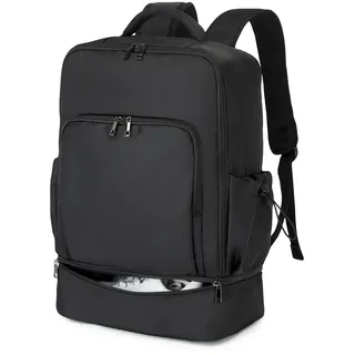 seyfocnia Turnrucksack für Herren, leichter Sportrucksack mit Schuhfach, wasserdichte Sporttasche, Schwarz, 19 inches, Casual