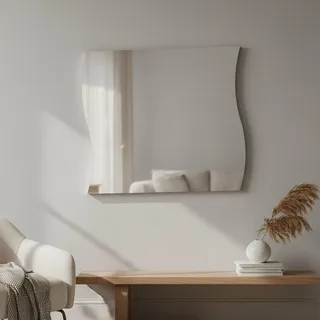 Dmora - Spiegel Ettore, Badezimmerspiegel, 100 % Made in Italy, 110 x 2 x 60 cm,