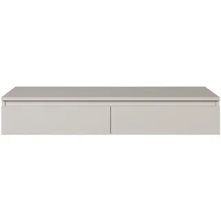Selsey Bemmi Wand-Schminktisch 120 cm mit Schubladen, Kaschmirgrau