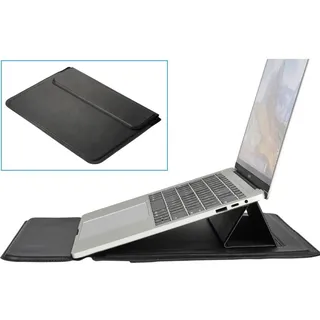 Renkforce Notebook Hülle Passend für maximal: 40,6 cm (16") Schwarz integrierter Laptop-Stand