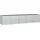 Garten-Hochbeet 400 x 80 x 77 cm Silber