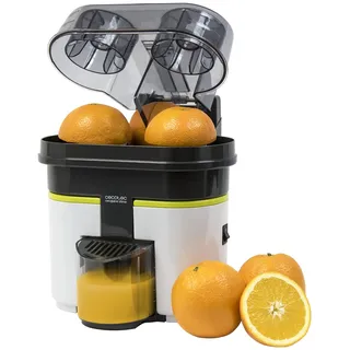 Cecotec Cecojuicer Zitrus Turboentsafter. Schneiden und Entsaften, 2 Köpfe, 500 ml Tank, BPA-frei, Einfach zu reinigen, 90 W (Zitronenpresse)