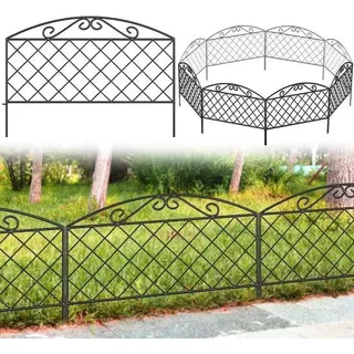 Gartenzwerg - Geeignet für Blumenbeete und Terrassen - 3 m Länge, 44 cm Höhe - Schwarz