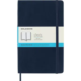 Moleskine Notizbuch L 192 Seiten, saphirblau weicher Einband