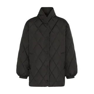 Wintermantel ICHI "Jacke IHHANSA", Damen, Gr. 42, schwarz, Obermaterial: 100% Polyester PES., Mäntel Wintermantel