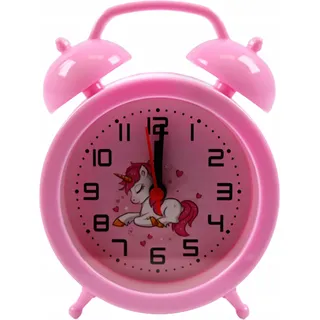 Kinderwecker Einhorn Rosa Analog Wecker Lauter Alarm Mädchen Kinderuhr Dekoration Geschenk - Rosa