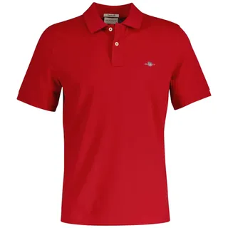 GANT Reg Shield Kurzarm-poloshirt rot M, Mann Rot M - Rot