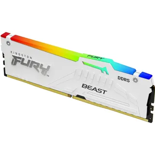Kingston FURY Beast DDR5 5600MT/s RGB 32GB Modul (1x32GB) CL36 Weiß KF556C36BWEA-32