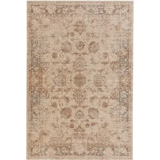 Kunstloft Flachgewebeteppich Frencie Beige 100x160 cm , Textil , Orientalisch , Rechteckig , 100x1 cm , Gots , wasserabweisend , Teppiche und Böden, Teppiche, Flachwebteppiche
