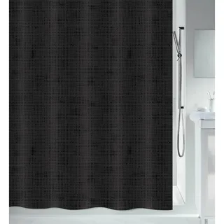 Spirella Duschvorhang 120 x 200 cm schwarz